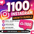 Starter Growth Bundle (300 Followers + 300 Likes + 500 Views)